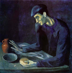 ピカソ《盲人の食事》1903年